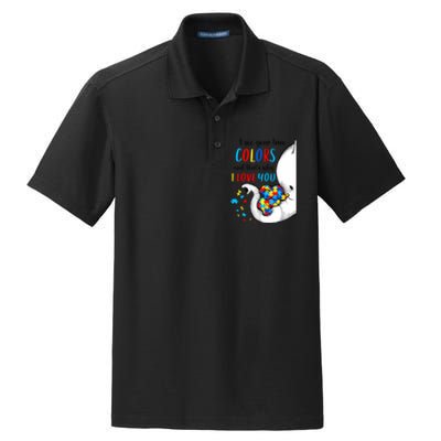 Autism Awareness Acceptance I See Your True Colors Dry Zone Grid Polo