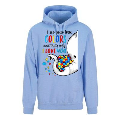 Autism Awareness Acceptance I See Your True Colors Unisex Surf Hoodie