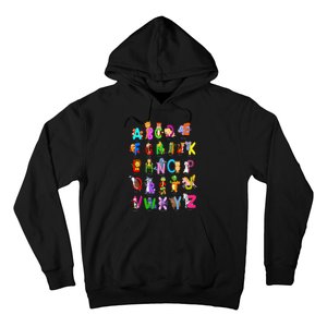 Alphabet Animal ABCs Learning Kindergarten School Teacher Hoodie