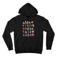 Alphabet Animal ABCs Learning Kindergarten School Teacher Hoodie