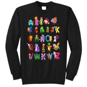 Alphabet Animal ABCs Learning Kindergarten School Teacher Sweatshirt