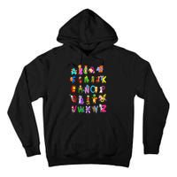 Alphabet Animal ABCs Learning Kindergarten School Teacher Tall Hoodie