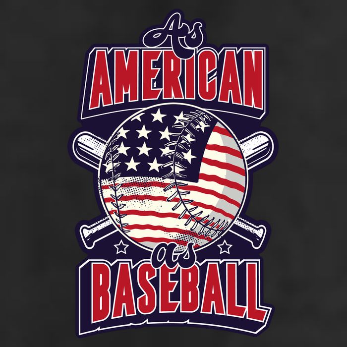 As American As Baseball 7 Panel Mesh Trucker Snapback Hat