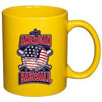As American As Baseball 11oz C Handle Ceramic Mug