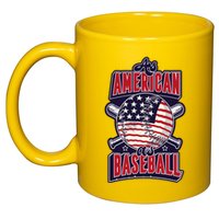 As American As Baseball 11oz C Handle Ceramic Mug