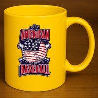 As American As Baseball 11oz C Handle Ceramic Mug