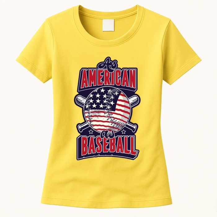 As American As Baseball Womens T-Shirt