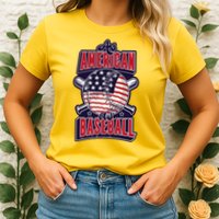 As American As Baseball Womens T-Shirt
