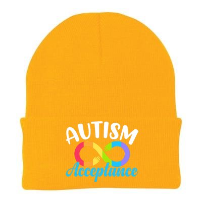 Autism Awareness Autism Red Instead Infinity Acceptance Knit Cap Winter Beanie