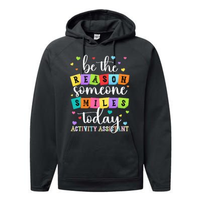 Activity Assistant Appreciation Activity Professional Week Performance Fleece Hoodie