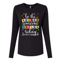 Activity Assistant Appreciation Activity Professional Week Womens Cotton Relaxed Long Sleeve T-Shirt