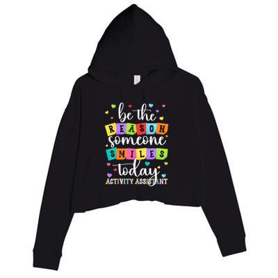 Activity Assistant Appreciation Activity Professional Week Crop Fleece Hoodie
