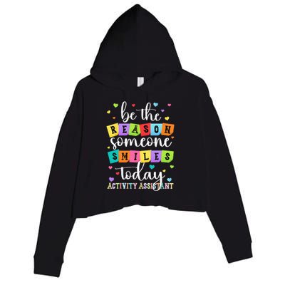 Activity Assistant Appreciation Activity Professional Week Crop Fleece Hoodie