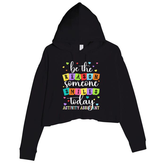 Activity Assistant Appreciation Activity Professional Week Crop Fleece Hoodie
