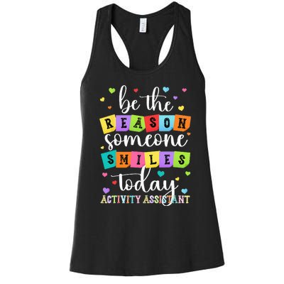 Activity Assistant Appreciation Activity Professional Week Women's Racerback Tank