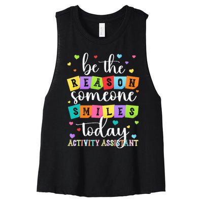 Activity Assistant Appreciation Activity Professional Week Women's Racerback Cropped Tank