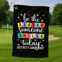 Activity Assistant Appreciation Activity Professional Week Golf Towel
