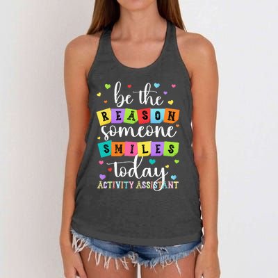 Activity Assistant Appreciation Activity Professional Week Women's Knotted Racerback Tank