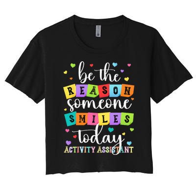 Activity Assistant Appreciation Activity Professional Week Women's Crop Top Tee