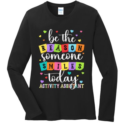 Activity Assistant Appreciation Activity Professional Week Ladies Long Sleeve Shirt