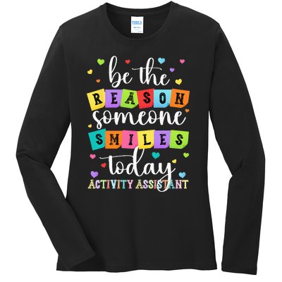 Activity Assistant Appreciation Activity Professional Week Ladies Long Sleeve Shirt