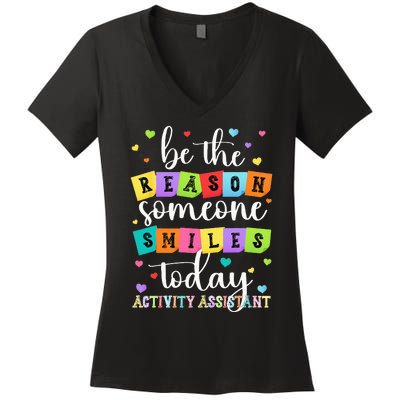 Activity Assistant Appreciation Activity Professional Week Women's V-Neck T-Shirt