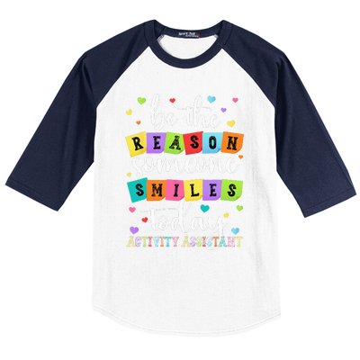 Activity Assistant Appreciation Activity Professional Week Baseball Sleeve Shirt