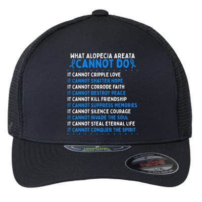 Alopecia Areata Awareness Movement Fighter Warrior Ribbon Flexfit Unipanel Trucker Cap