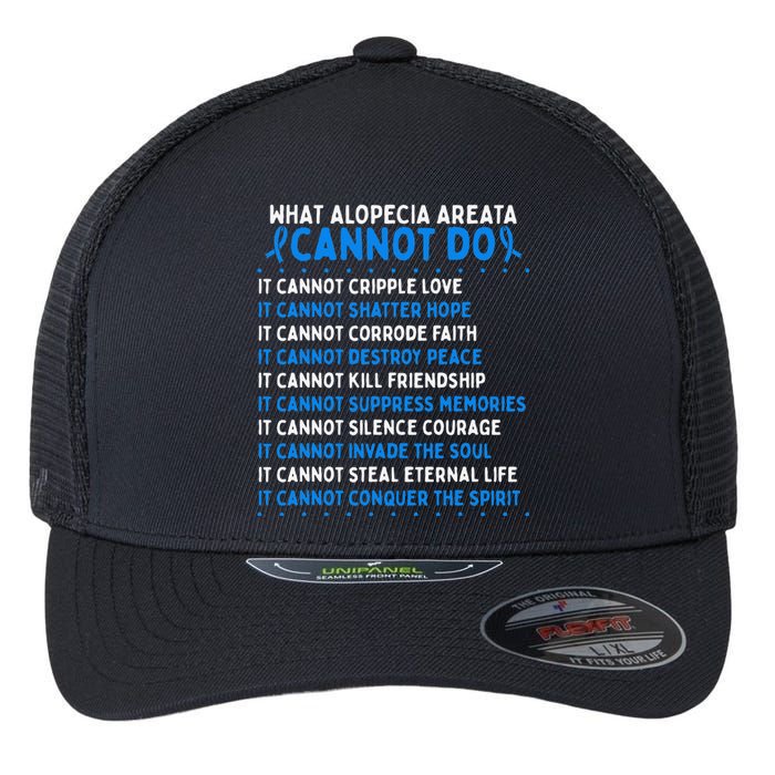 Alopecia Areata Awareness Movement Fighter Warrior Ribbon Flexfit Unipanel Trucker Cap