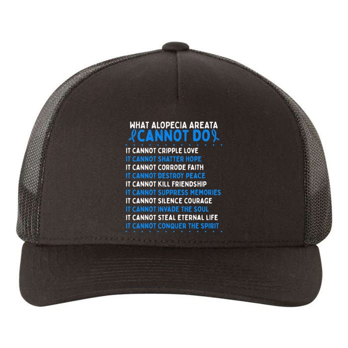 Alopecia Areata Awareness Movement Fighter Warrior Ribbon Yupoong Adult 5-Panel Trucker Hat