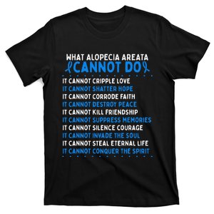 Alopecia Areata Awareness Movement Fighter Warrior Ribbon T-Shirt