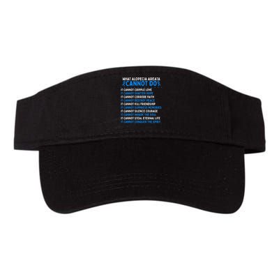 Alopecia Areata Awareness Movement Fighter Warrior Ribbon Valucap Bio-Washed Visor