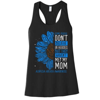 Alopecia Areata Awareness Ribbon Mom Warrior Mother´S Day Women's Racerback Tank