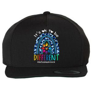 Autism Awareness Acceptance Its Ok To Be Different Funny Gift Wool Snapback Cap