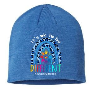 Autism Awareness Acceptance Its Ok To Be Different Funny Gift Sustainable Beanie