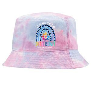 Autism Awareness Acceptance Its Ok To Be Different Funny Gift Tie-Dyed Bucket Hat