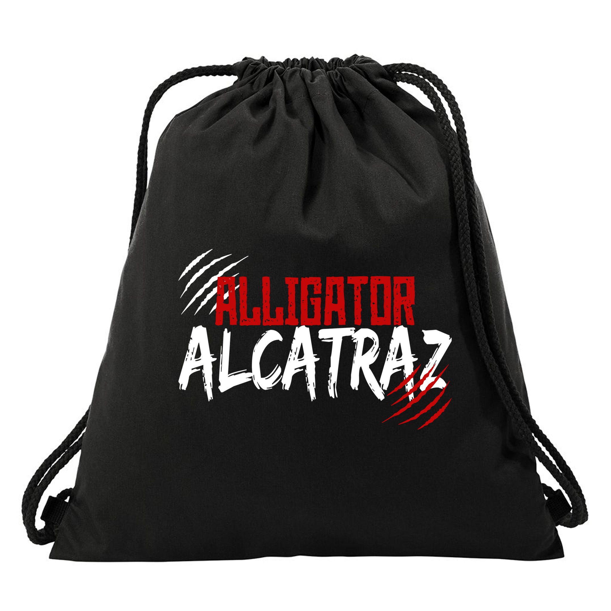 Alligator Alcatraz Drawstring Bag