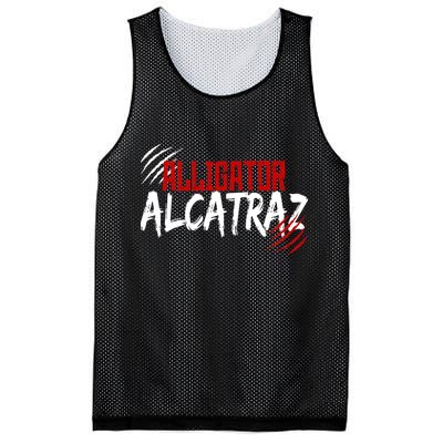 Alligator Alcatraz Mesh Reversible Basketball Jersey Tank