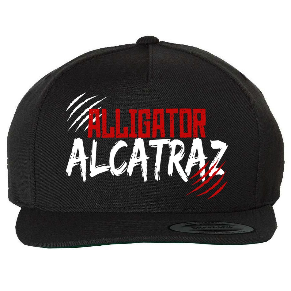 Alligator Alcatraz Wool Snapback Cap