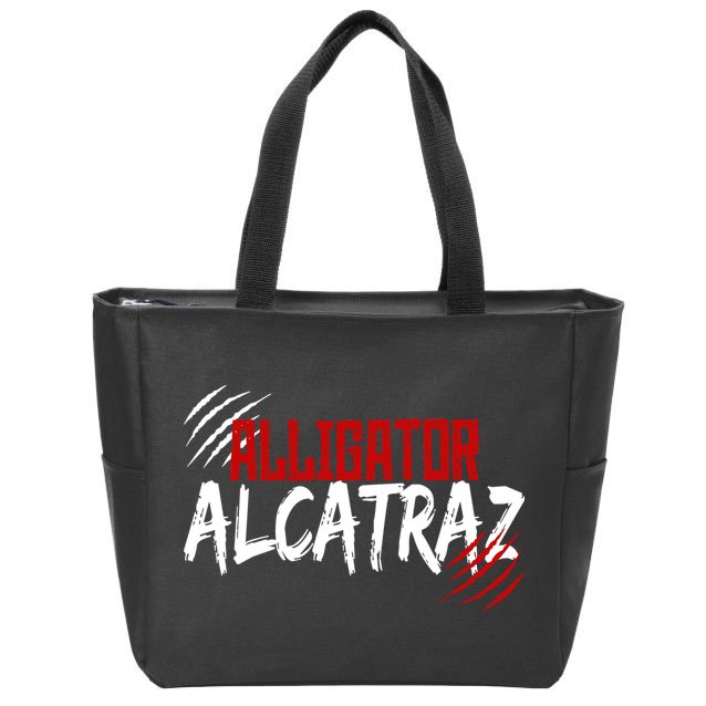 Alligator Alcatraz Zip Tote Bag
