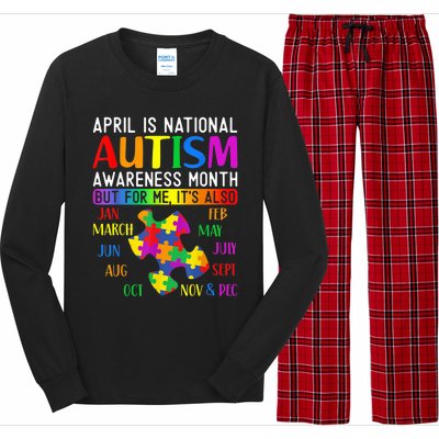 Autism Awareness - April is National Autism Awareness Month Long Sleeve Pajama Set