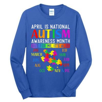 Autism Awareness - April is National Autism Awareness Month Tall Long Sleeve T-Shirt