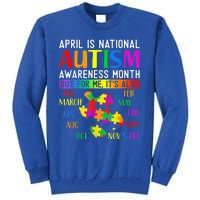 Autism Awareness - April is National Autism Awareness Month Tall Sweatshirt