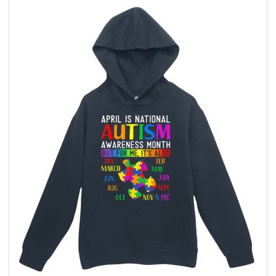 Autism Awareness - April is National Autism Awareness Month Urban Pullover Hoodie