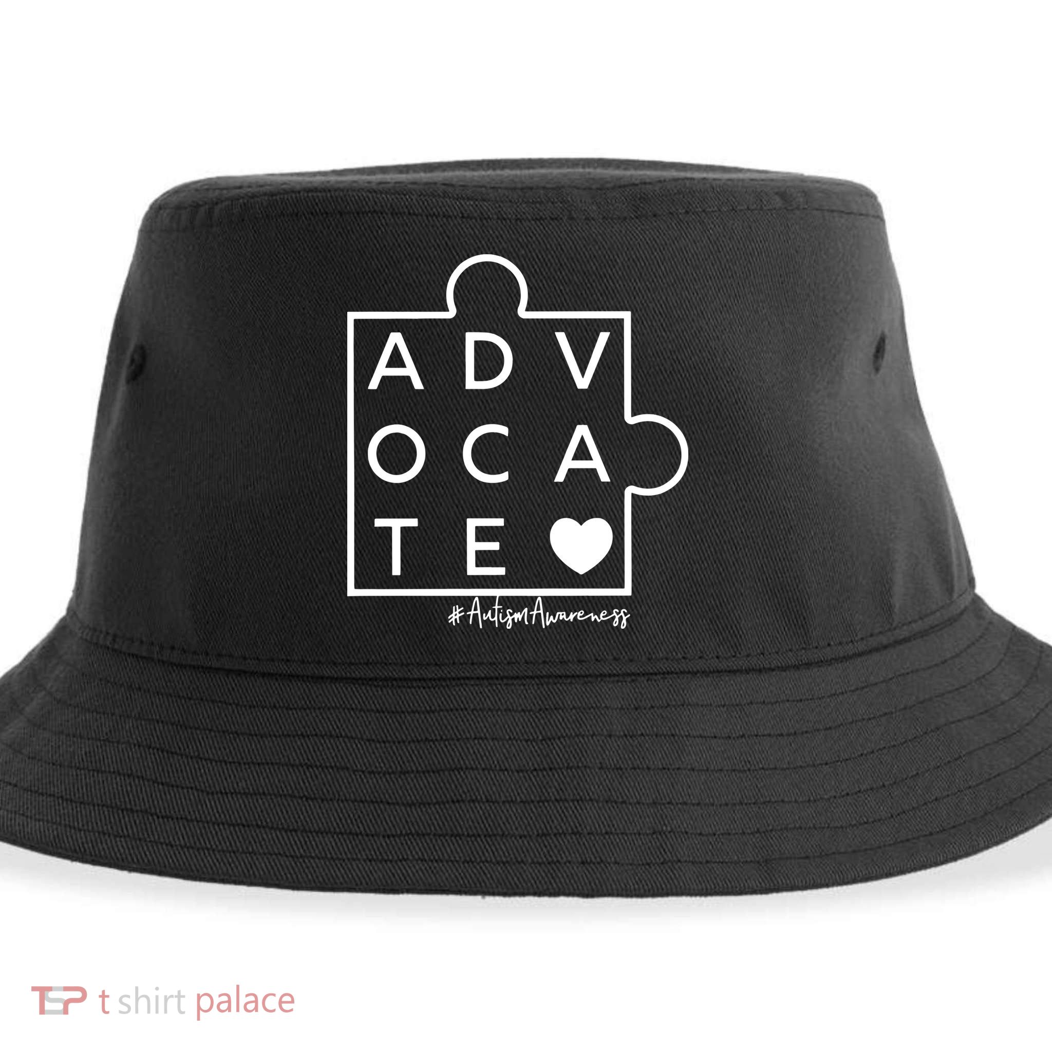 Advocate Autism Awareness Advocate Autism Support Accept Adapt Sustainable Bucket Hat