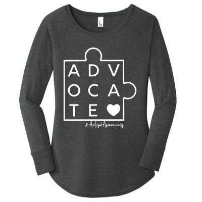 Advocate Autism Awareness Advocate Autism Support Accept Adapt Women's Perfect Tri Tunic Long Sleeve Shirt