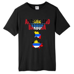 Antiguan Antigua And Barbuda Country Map Flag Tall Fusion ChromaSoft Performance T-Shirt