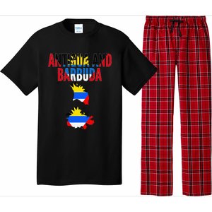 Antiguan Antigua And Barbuda Country Map Flag Pajama Set