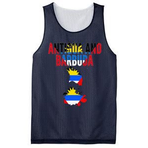 Antiguan Antigua And Barbuda Country Map Flag Mesh Reversible Basketball Jersey Tank