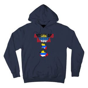 Antiguan Antigua And Barbuda Country Map Flag Tall Hoodie